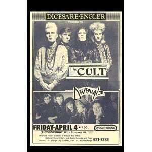  The Cult (W Divinyls) Music Poster Print   11 X 17