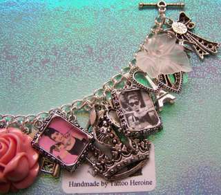 Audrey Hepburn Themed Charm Bracelet Handmade By Tattoo.Heroine