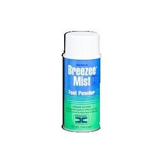 Breezee Mist 4oz. Foot Powder Cooling Formula Soothes, and Helps Keep 