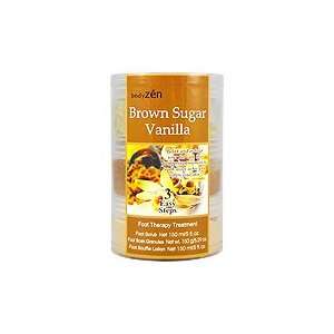  Brown Sugar Vanilla Foot Therapy Set   3 pc,(Body Zen 