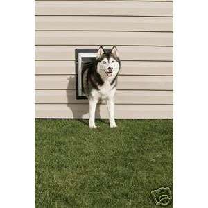 The Petsafe Premium Wall Entry Aluminum Dog Door MED  