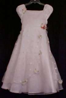 Bonnie Jean Ivory Special Occasion Dress NWT 12.5 18.5  