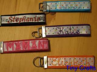 Personalized Monogrammed Key Fob, Chain, Ring, Tag  