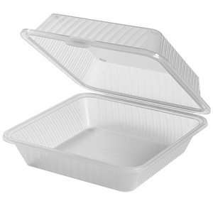  Clear GET EC 10 Reusable Eco Takeouts Containers 9 x 9 x 