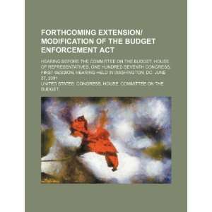 com Forthcoming extension/modification of the Budget Enforcement Act 
