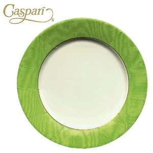  Caspari Paper Plates 9729DP Moire Lime Dinner Plates 