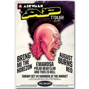  Bring Me the Horizon  August Burns Red Poster   Concert 