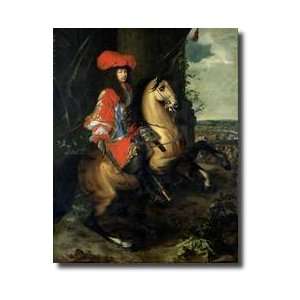  Equestrian Portrait Of Louis Xiv 16381715 Giclee Print 