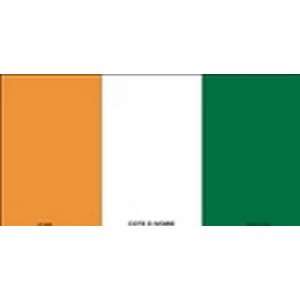 Cote D Ivoire Flag License Plate Plates Tags Tag auto vehicle car 