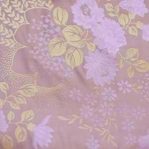  50 Wide Designer Brocade Silk Taupe Multi Fabric By The 