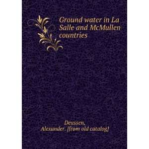   and McMullen countries Alexander. [from old catalog] Deussen Books