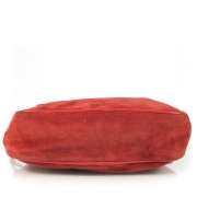 BOTTEGA VENETA Vintage Snakeskin Tassel Bag Purse Red  