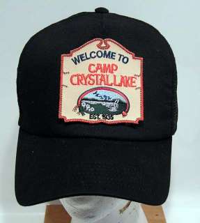 Friday 13th Camp Crystal Lake Baseball Cap/Hat w Patch  