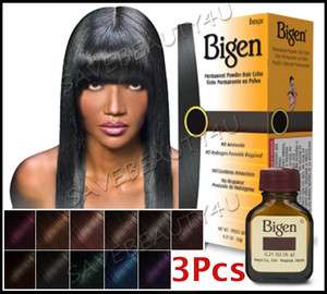 3pcs Hoyu Bigen Powder Hair Color Permanent 0.21oz (6g) 3pcs  