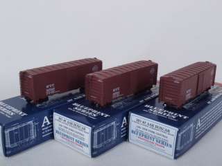 HO Lot 28) of 3 Branchline 40 Boxcars NYC #s 165289 165984 165023 