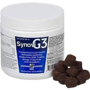  Synovi G3 Small Bites Dog Joint Supplement, Pack of 120 soft chews 