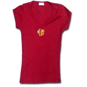  FSU Maroon V Neck T Shirt