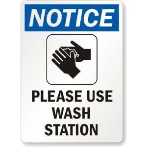  Notice Please Use Wash Station (with Graphic) Diamond 
