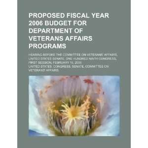 Proposed fiscal year 2006 budget for Department of Veterans Affairs 