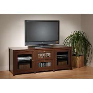   Lcd / Plasma Tv Console 2 Glass Drawers and Doors