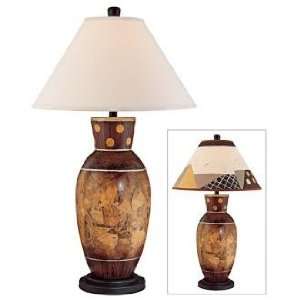  Carlton Haney Earth Tones Ceramic Table Lamp