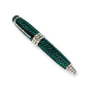  Green Swarovski Crystal Ball point Pen Jewelry