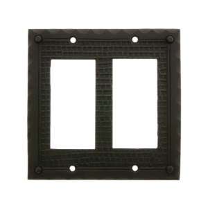  Bungalow Style Double GFI Outlet Cover Plate In Oil Rubbed 