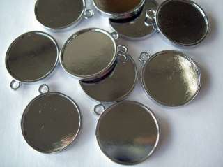 Bezel Cup Jewelry Blanks Pendants Double Sided 20   Used With 