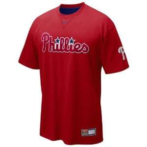  Phillies Red Tackle Twill Wordmark T shirt