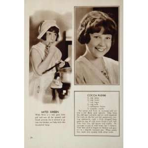 1931 Mitzi Green Child Movie Star Cocoa Fudge Recipe 