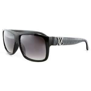 Retro Black & White Wayfarer Sunglasses Flat Top Black Lens XL   Free 