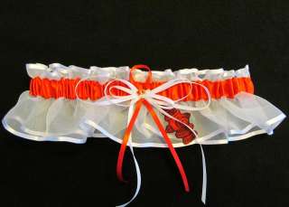 WEDDING or PROM garters Handmade FUN FIREFIGHTERS garter.  