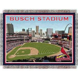  St. Louis Cardinals MLB Busch Stadium Triple Woven Throw 