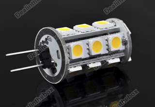 G4 5050 SMD 18 LED 360 Degree Car Bulb Lamp DC 12V 1.8W Warm White 