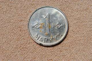 VERY NICE 1958 SUOMEN TASAVALTA FINLAND 1 MARKKA COIN  