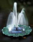 Solar powered Floating Lily Fountain With Battery, LED Light and 