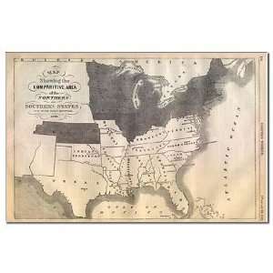  1861 Map 11 hi image Flag Mini Poster Print by  