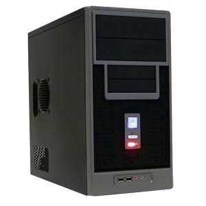  Apex/Supercase Micro ATX 300W Mid Tower Case (Black/Silver 