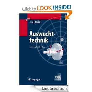 Auswuchttechnik (VDI Buch) (German Edition) Hatto Schneider  