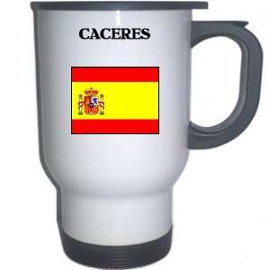  Spain (Espana)   CACERES White Stainless Steel Mug 
