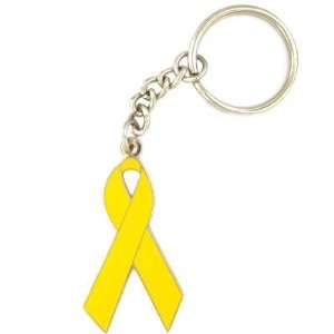  Awareness   Yellow Ribbon Keychain 