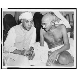  Gandhi with Jawaharlal Nehru, Bombay, India 1946
