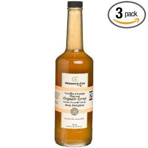   Vanilla Orange Flavoring Syrup, 25.4 Ounce Glass Bottles (Pack of 3
