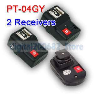 NEW PT 04 GY 4 Channels Wireless/Radio Flash Trigger SET with 2 