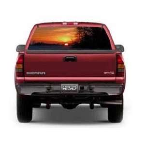See Through Rear Window Graphic with Sunset   16 h x 55 w (Mid Sized 