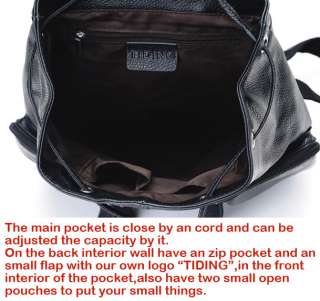   Girls bull Leather Backpack Tote SATCHEL Shoulders School Bags  
