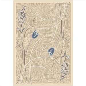   Signature Carved Dew Opal Lapis Contemporary Rug Furniture & Decor
