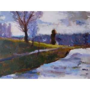  Path By The Lake, Original Painting, Home Decor Artwork 