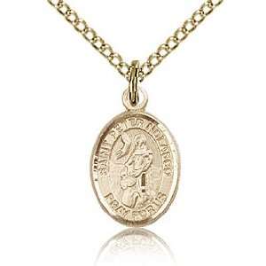   Gold Filled 1/2in St Peter Nolasco Charm & 18in Chain Jewelry
