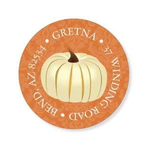    Autumn Place Setting Round Halloween Stickers
